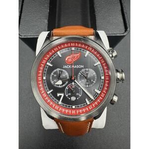Jack Mason Ted Lindsay #7 Limited Edition Detroit Red Wings Chronograph Watch JM